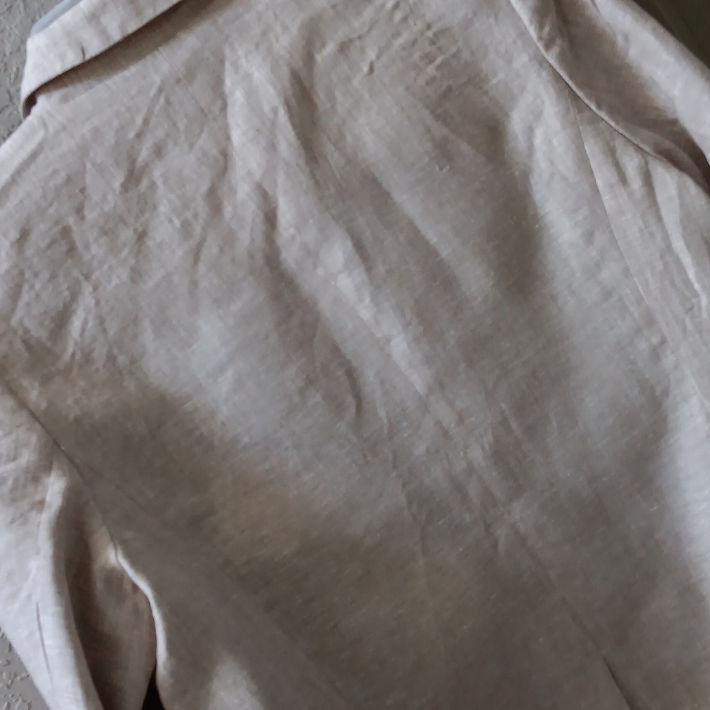 QUINCE..EURO LINEN STRUCTURED BLAZER..LARGE - Picture 6 of 9